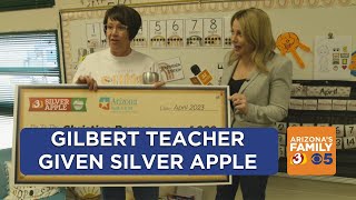 Gilbert kindergarten teacher surprised with Silver Apple award