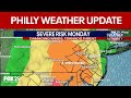 Philly weather update: Tornado threat, damaging winds and severe risks Monday