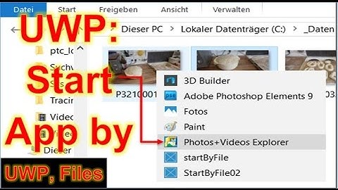UWP: Start App by File.   Windows File Associated Type