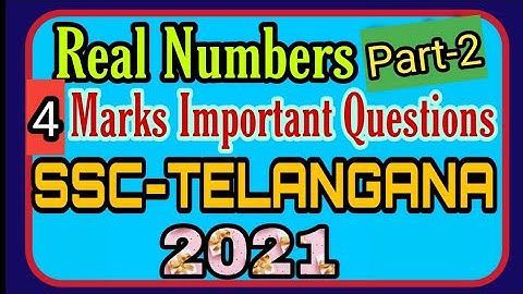 Class 10 Chapter 1 Real Numbers 2021 || 4 Marks important questions