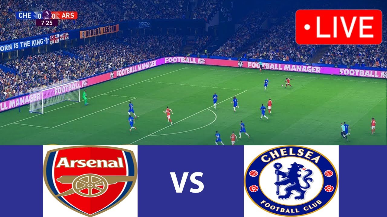 🔴Arsenal vs Chelsea Live - Premier League 2026 | Football Live Match Today | PES 21 Simulation