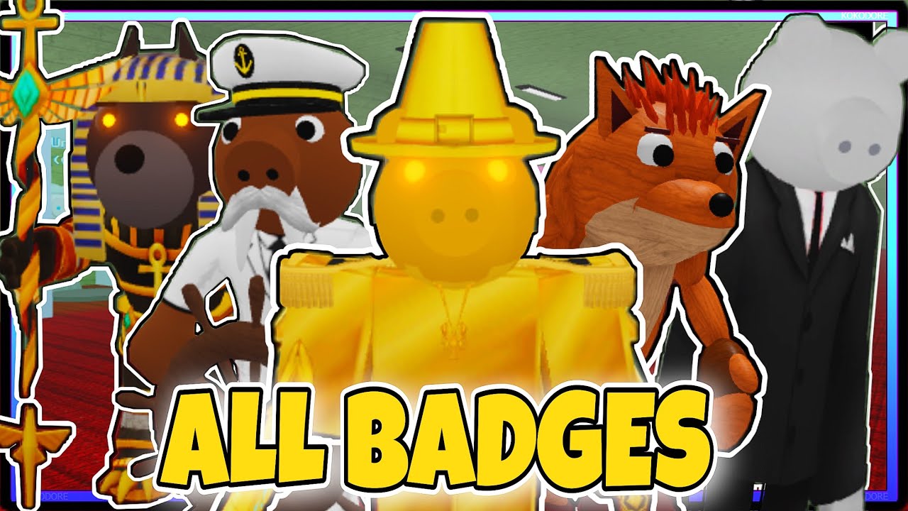 explain HOW TO GET ALL 15 BADGES + “MILLION VISITS” BADGE in BETTER PIGGY ROLEPLAY | ROBLOX