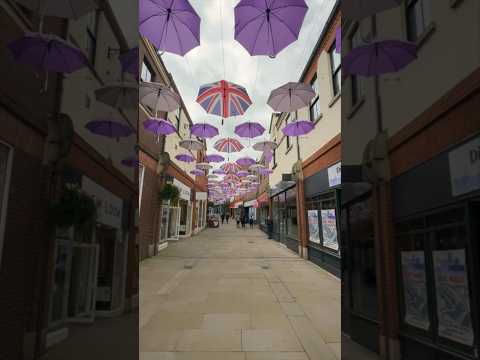 Umbrella Street at Prince Bishops Place in Durham #travel #citybreak #srilankansinuk