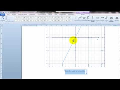 Video: Cómo Graficar Una Función En Word