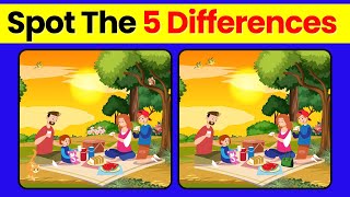 Spot The Difference Challenge 🔍🧠 | Only Geniuses Can Find All 5! screenshot 2