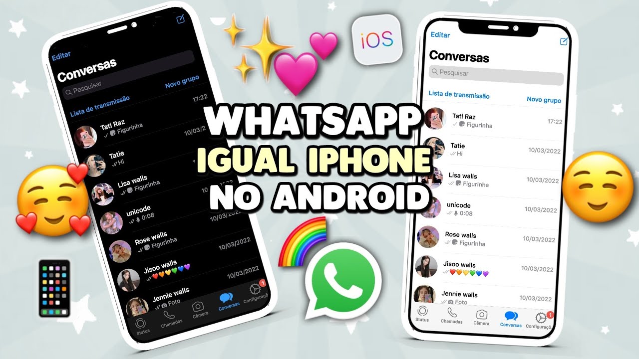 SAIU! WHATSAPP IGUAL IPHONE iOS 15 NO ANDROID 2022 🥳 Nova Atualização ...