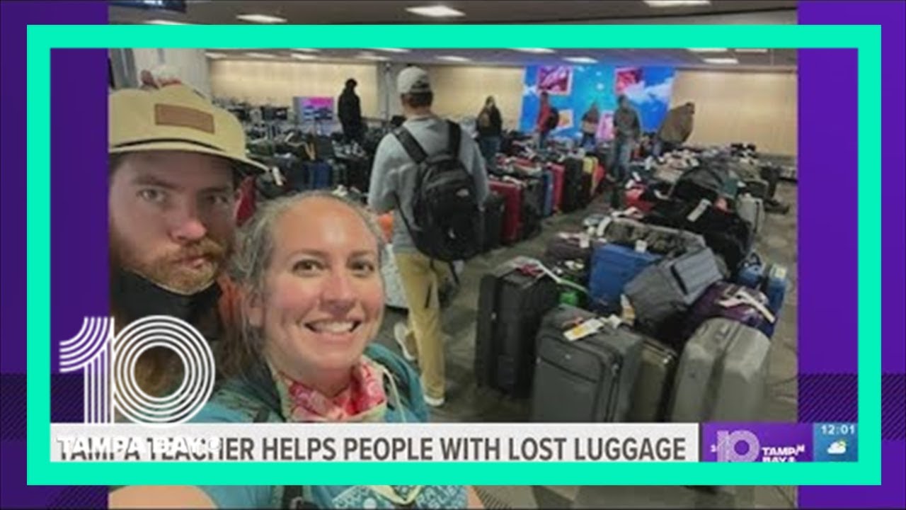 Tampa teacher helps connect Southwest passenger with their bags at
