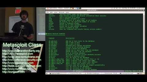 Metasploit Class Videos: 2 Metasploit Scanning and Pivoting 6/6