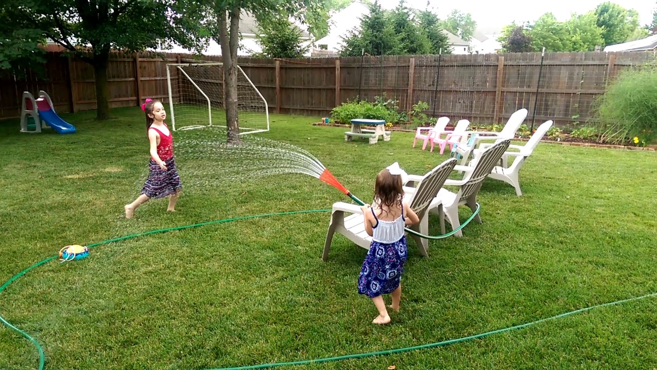 Backyard water fight