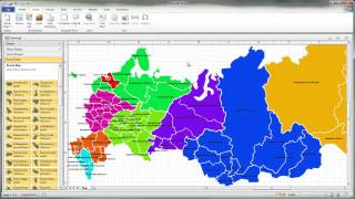 Working with Visio map of Russia screenshot 4