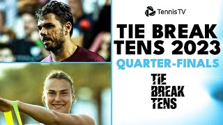 Swiatek, Tsitsipas, Sakkari, Ruud, Jabeur & More! | Tie Break Tens 2023 Quarter-Final Highlights
