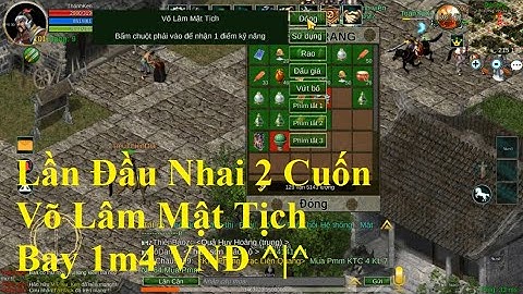 LẦN ĐẦU nhai 2 cuốn "Võ Lâm Mật Tịch" Giá 1m4 VNĐ | Chia Sẽ Cách Kiếm Võ Lâm Mật Tịch | Võ Lâm Tú ML