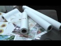 a0のHPロール紙を使った看板の作成方法