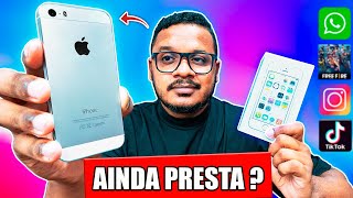 TESTEI O IPHONE 5S DE 2013 EM 2024! AINDA PRESTA? BAIXA APPS? RODA FREE FIRE ?