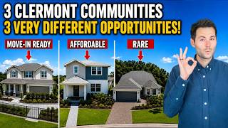 Clermont Florida New Construction Touring 3 VERY Different Homes