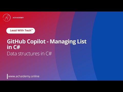 GitHub Copilot - Managing List in C#