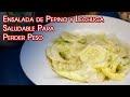 Ensalada de Pepino y Lechuga Saludable Para Perder Peso