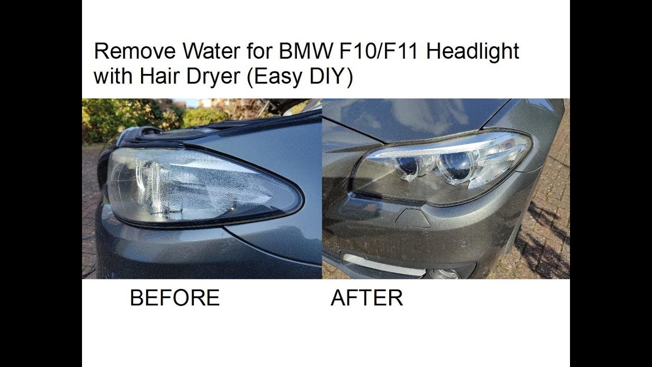 Remove Condensation (Water) for BMW 5er (F10/F11) LCI Headlight with ...