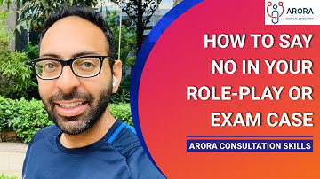 How to say NO in your role-plays or cases
