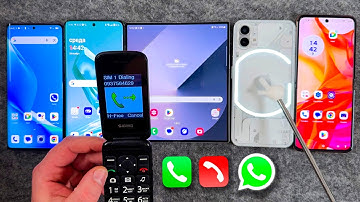 Sigma, Blackview A200, OnePlus 12, Z Fold 6, Nothing Ph & S24 Ultra Incoming Call VS WhatsApp Call