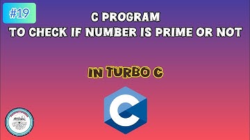 Program to check if number is prime or not in Turbo C | #18 | #c #program #turboc 