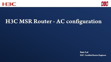H3C MSR Router (Wireless controller integrated)