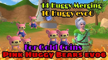 Merging Farming For Gold Coin:Pink Huggy Bear evo6:Utopia Origin