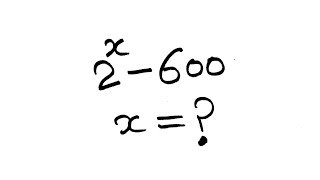 Solving a 'Harvard University Entrance Exam Question | x = 