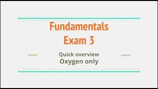 Fundamentals exam 3