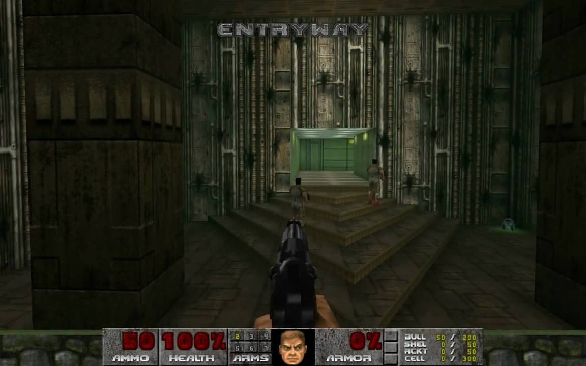 Doom2 3d Jdoom Doom2 Hell On Earth Map01 Entryway Youtube