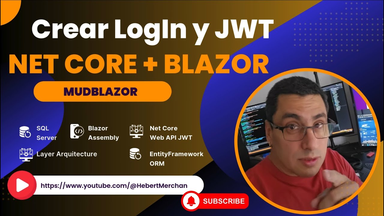 2 - Net Core + Blazor + Login JWT - YouTube