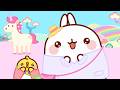 Molang and piu piu adopt the cutest unicorn   funny compilation for kids