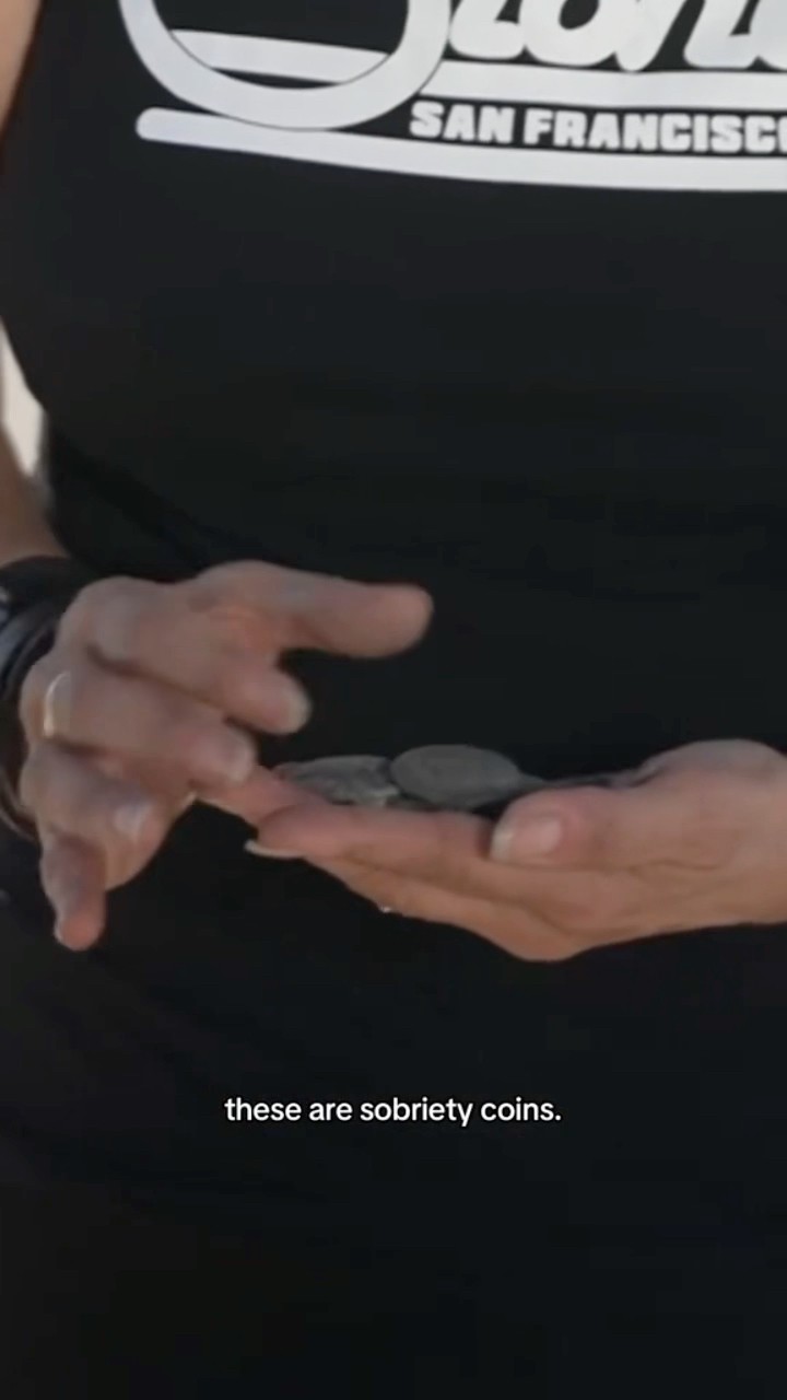 Woman finds sobriety coins in mobile home destroyed by Los Angeles wildfires #shorts