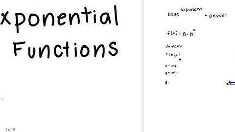 3-1 Exponential Functions