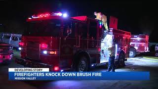 Firefighters Knock Down Brush Fire