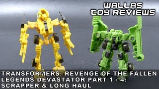 Transformers Revenge Of The Fallen LEGENDS SCRAPPER & LONG HAUL | Wallas Toy Reviews