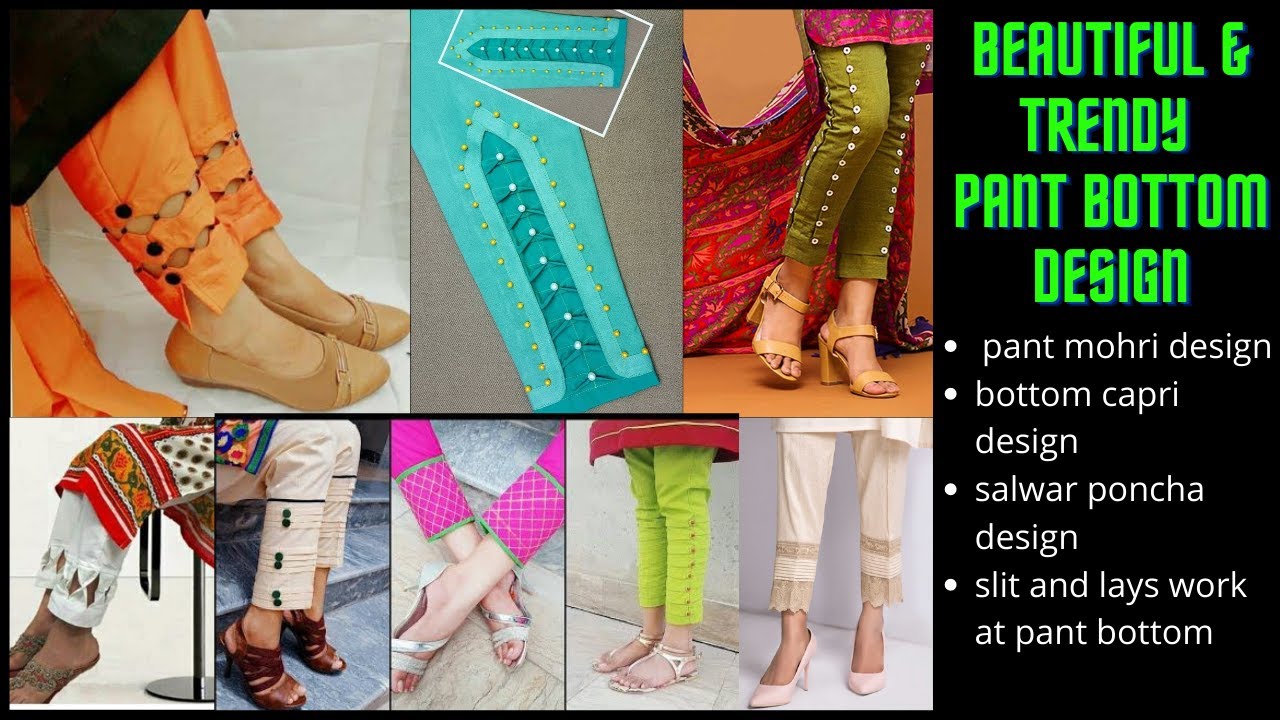 Latest and Trendy pant bottom design - YouTube