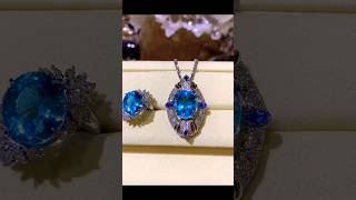 Dive Into The Deep Blue Sea With This Magnificent Aquamarine Pendant And Ring Set aquamarine 
