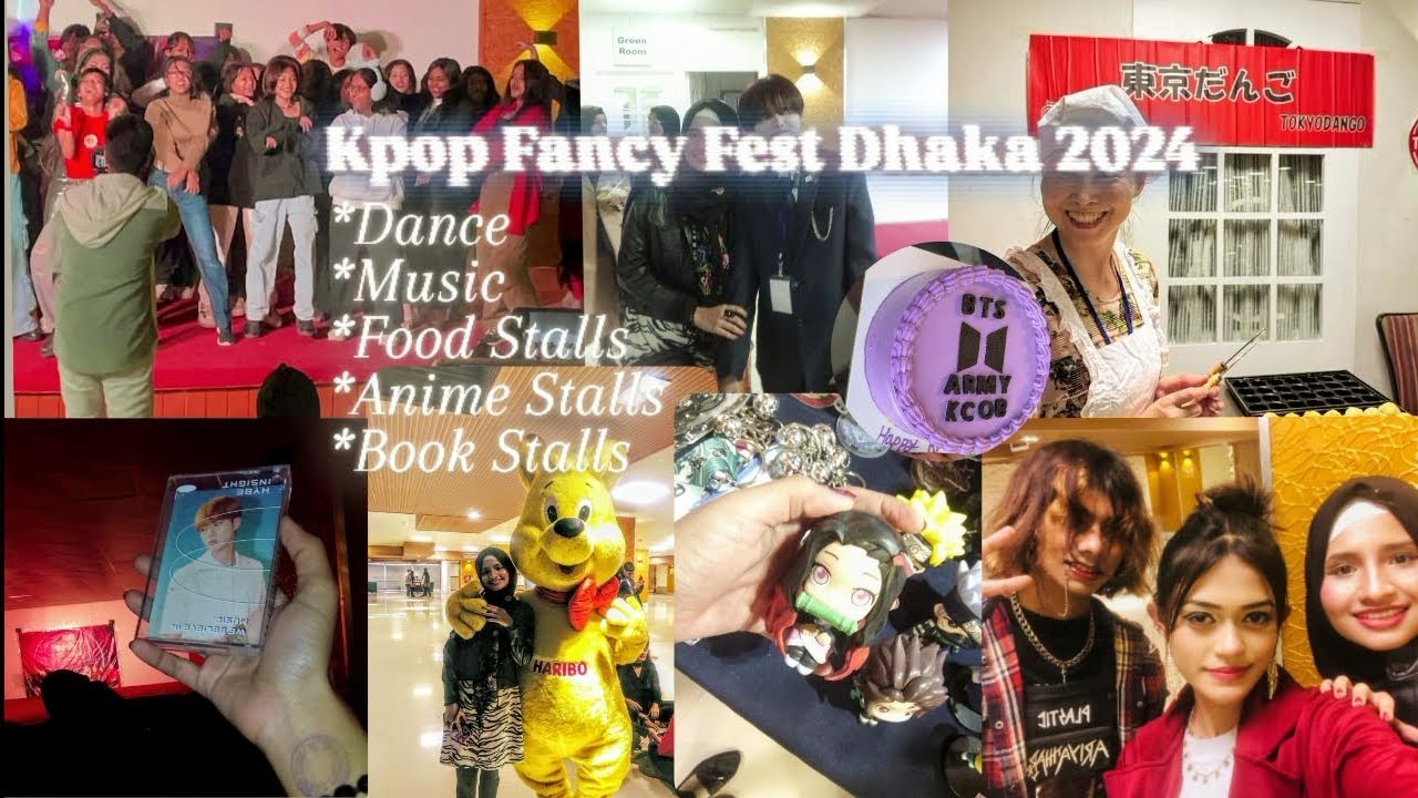 Kpop Fancy Fest Dhaka 2024 | Visual Diary Entries | Trex @lam_ot7 @ArtisticRifatVlogs @DishaMoniBD