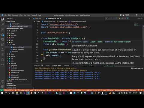 Flutter random number generator app with cubit