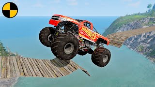 Cars vs Hanging Bridge 😱 BeamNG.Drive