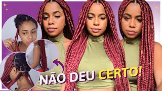 A NOVA ARIEL ‍♀✨PASSO A PASSO DE BOX BRAIDS | TENTEI FAZER CACHOS COM JUMBO