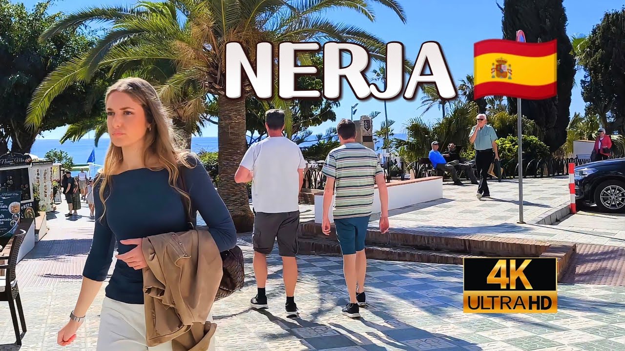 🔥TAN MARAVILLOSA 😍 Paso a paso visita NERJA, Málaga, España 🇪🇸 COSTA DEL SOL 🌞 4K 