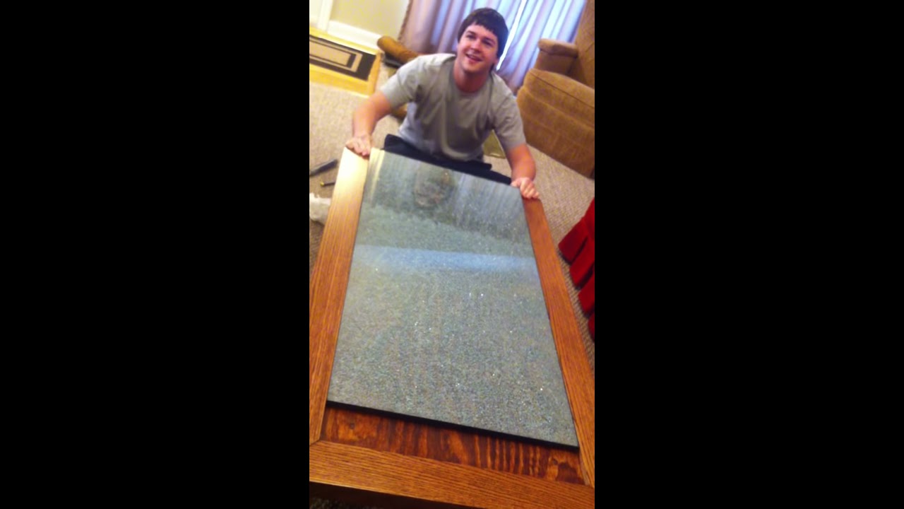 Tempered Glass Coffee Table - YouTube