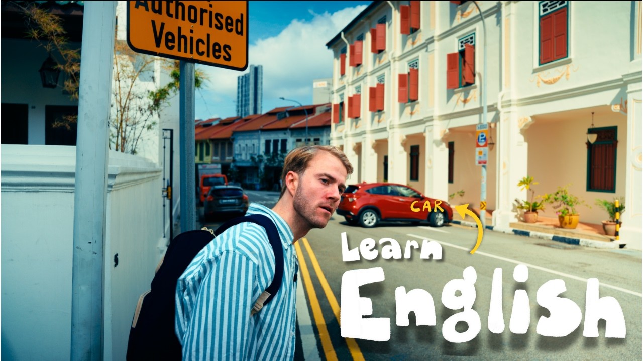 Learn English while I explore Singapore | B1-B2 level