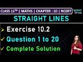 Class 11th Maths Exercise 10 2 Q1 To Q20 Chapter 10 Straight Lines NCERT mp3