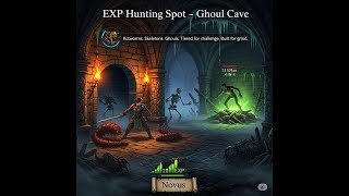 Medivia Online - Experience Hunting Tutorial On Novus - Ghoul Cave