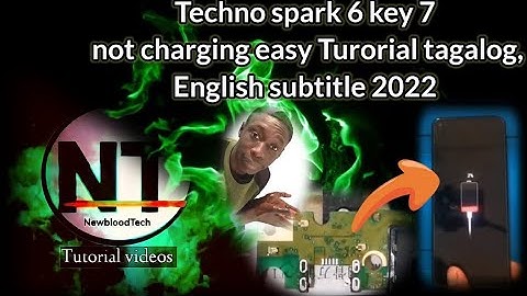Techno spark 6 KE7 not charging  tutorial 2022 @newbloodtech