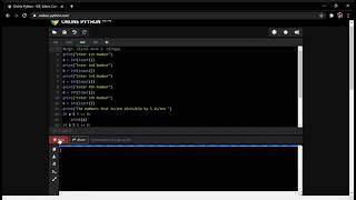 Online Python   IDE, Editor, Compiler, Interpreter   Google Chrome 2021 03 13 22 41 16
