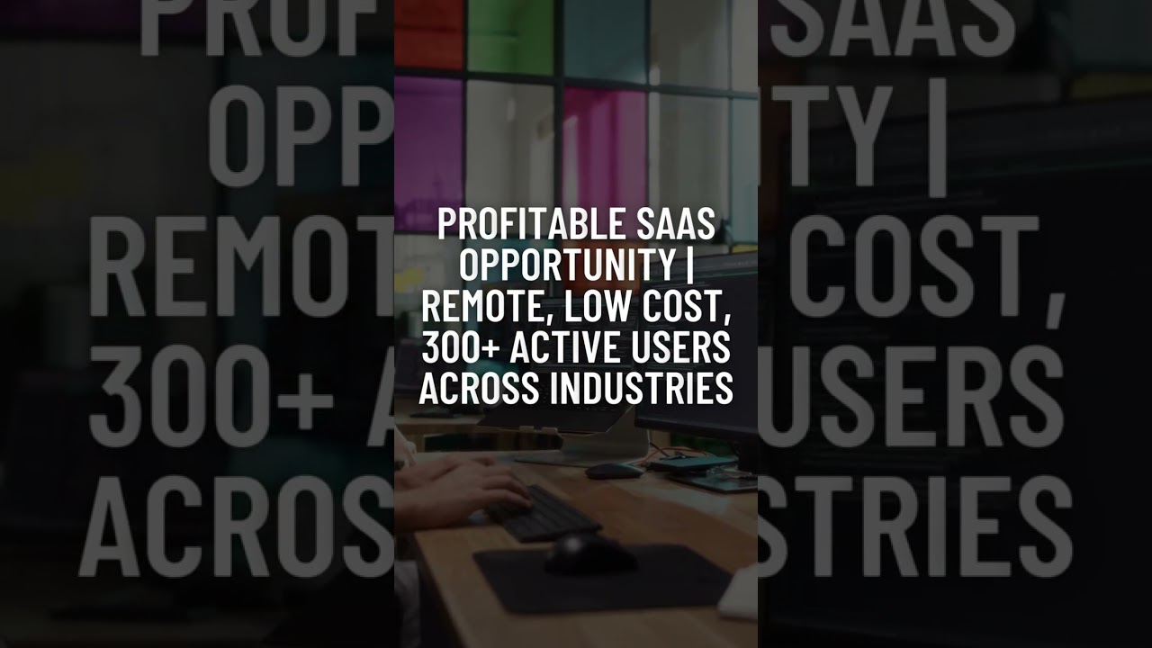 Profitable SaaS Business For Sale 